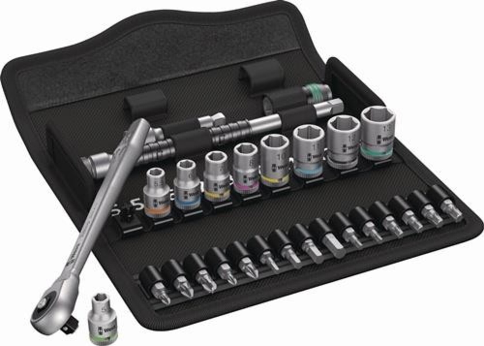 Wera Steckschlüsselsatz 8100 SA 7 Zyklop 28-tlg.1/4 Zoll SW 5-13mm Z.76 6KT Wera Steckschlüsselsatz 8100 SA 7 Zyklop 28-tlg.1/4 Zoll SW 5-13mm Z.76 6KT von Televes