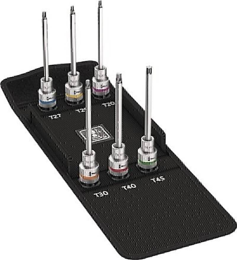 Wera Steckschlüsselsatz 8767 C TORX® HF2 6-tlg.1/2 Zoll T20-T45 Televes von Televes