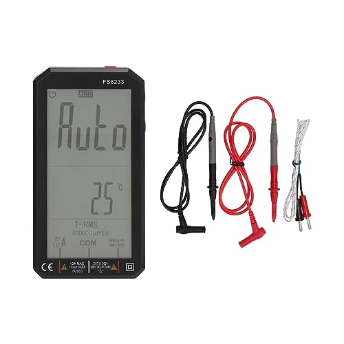 Digitales Multimeter, FS8233 Auto-Ranging 600V, NCV Spannungsprüfer, Misst AC/DC Strom, Widerstand, Kapazität, mit LCD Display, Taschenlampe, für Elektriker, Heimwerker Digitales Multimeter, FS8233 Auto-Ranging 600V, NCV Spannungsprüfer, Misst AC/DC Strom, Widerstand, Kapazität, mit LCD Display, Taschenlampe, für Elektriker, Heimwerker von Telituny