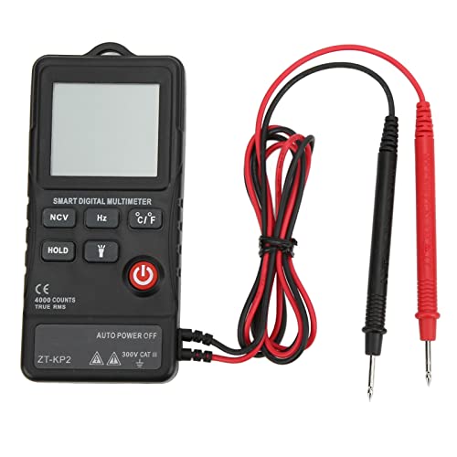 Digitales Multimeter, ZT-KP2 Auto-Ranging, AC/DC Spannungsprüfer, Misst Widerstand, Frequenz, mit LED Taschenlampe, CR2032 Batterie enthalten, Tragbar für Haushalt & Digitales Multimeter, ZT-KP2 Auto-Ranging, AC/DC Spannungsprüfer, Misst Widerstand, Frequenz, mit LED Taschenlampe, CR2032 Batterie enthalten, Tragbar für Haushalt & von Telituny