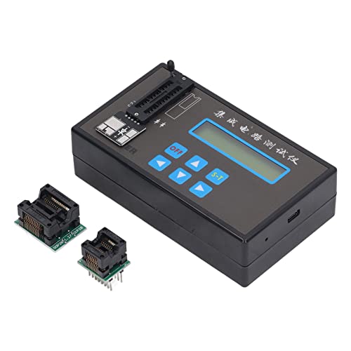 IC-Tester, Tragbarer Komponententester mit LED-Display, 1300+ Chip-Datenbank, Prüft Logik-ICs (74HC, 74LS, CD40), Dioden, Transistoren, Optokoppler, usb c Aufladbar für von Telituny