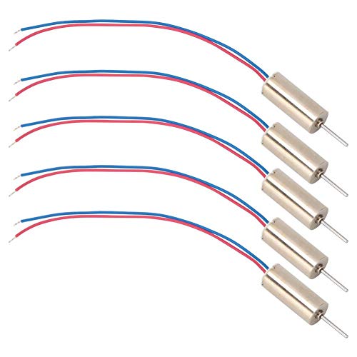 Telituny Coreless Vibration Motor, 5 St 6x14 mm Wasserdichte zylindrische Micro Hohlschale Vibrationsmotor, Mini Motor DC3V, für Spielzeug-Tätowiermaschine, Flugzeugmodell, Ferngesteuertes Spielzeug von Telituny