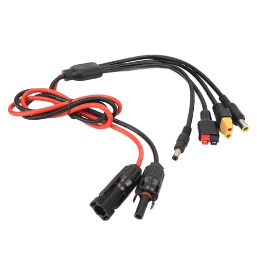 Solarpanel Verlängerungskabel, 12AWG Solarstecker zu XT60 Adapterkabel mit Stecker, 1M Schwerlast IP68 Wasserdichtes Kabel für Mobile Powerstationen, Generatoren, Camping Solarpanel Verlängerungskabel, 12AWG Solarstecker zu XT60 Adapterkabel mit Stecker, 1M Schwerlast IP68 Wasserdichtes Kabel für Mobile Powerstationen, Generatoren, Camping von Telituny