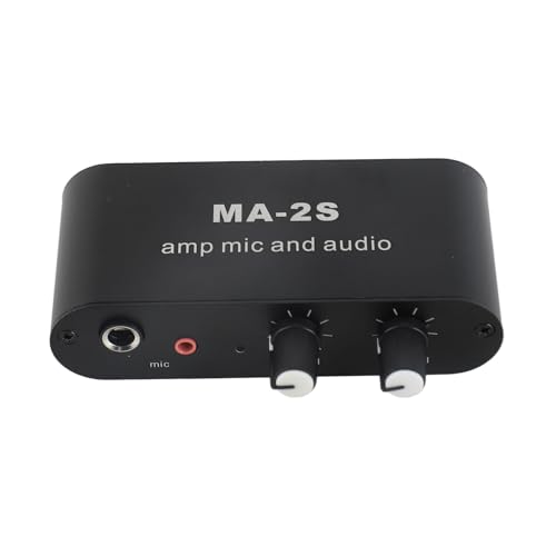Stereo-Audio-Preamp, Tragbarer Mikrofonvorverstärker mit 75-Fach Verstärkung, 3,5mm/6,35mm Klinke für Dynamische/Kondensator-Mikrofone, Studioaufnahmen & Live-Streaming (Inkl. Stereo-Audio-Preamp, Tragbarer Mikrofonvorverstärker mit 75-Fach Verstärkung, 3,5mm/6,35mm Klinke für Dynamische/Kondensator-Mikrofone, Studioaufnahmen & Live-Streaming (Inkl. von Telituny