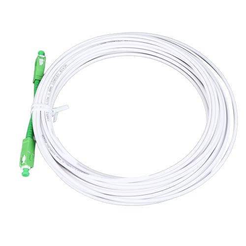 Telituny Glasfaser-Optik-Patch-Kabel, Gepanzerte SC/-Einzelmoduskabel mit Flanschstecker, 1310-1550 Nm, LSZH-Hülle, für FTTH/FTTB/FTTP-Netzwerke, Hochgeschwindigkeits-Internet- und (SC AP von Telituny