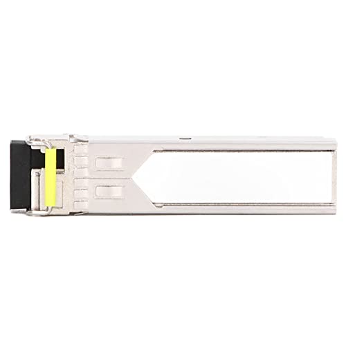 Telituny Hot-Plug-fähiges SFP-Modul, Single-Mode Glasfaser-Transceiver, 20km Reichweite, 1.25Gb/s, SC-Schnittstelle, Zinklegierung, Plug & Play, für Glasfasernetzwerke Telituny Hot-Plug-fähiges SFP-Modul, Single-Mode Glasfaser-Transceiver, 20km Reichweite, 1.25Gb/s, SC-Schnittstelle, Zinklegierung, Plug & Play, für Glasfasernetzwerke von Telituny