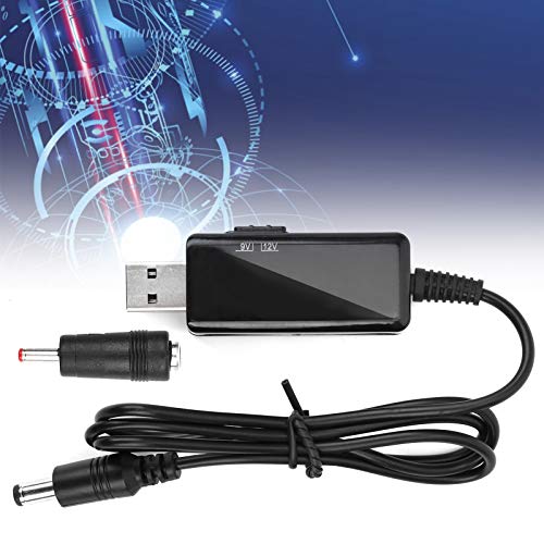 USB-zu-DC-Booster-Kabel USB-zu-DC-Booster-Kabel Powerbank-Routerkabel 5 V bis 9 V 12 V Step‑Up-Digitalanzeige Einstellbar 5521 m von Telituny