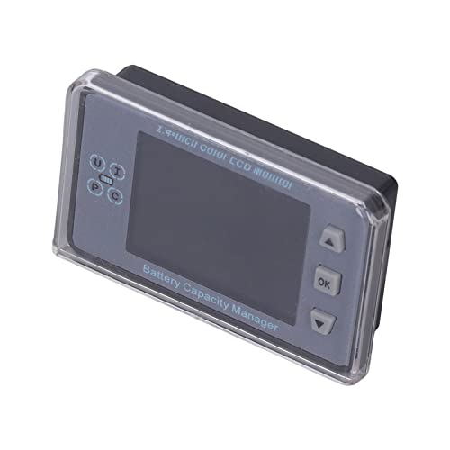 VAC8810F Voltmeter Coulometer, Batteriekapazitätstester mit 2,4 -Zoll -LCD -Display, Drahtloser Monitor für Elektrofahrzeuge, Wohnmobile, Solarsysteme (ABS/Edelstahl) (100A) von Telituny