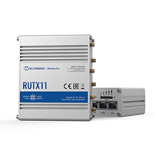 RUTX11 000000 - Next Generation LTE Cat. 6 Industrieller Mobilfunk-Router von Teltonika