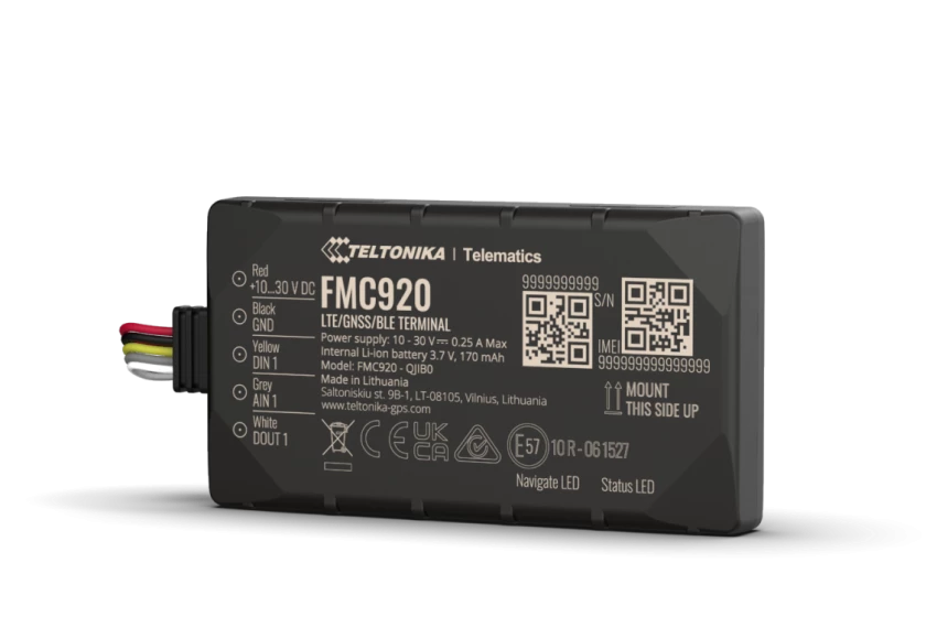 Teltonika FMC920-QKIB0 GPS-Tracker Auto 0,128 GB Schwarz (FMC920) von Teltonika