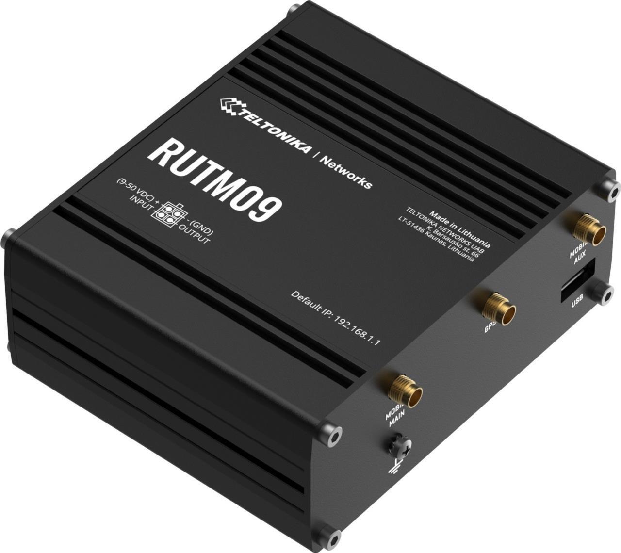 Teltonika Industrie LTE/4G Router für professionelle Anwendungen, Digitale I/Os, USB 2.0 RUTM Router (RUTM09) von Teltonika