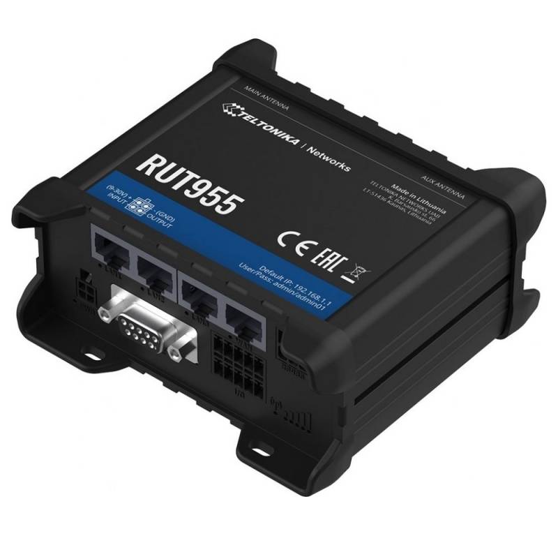 Teltonika RUT955 - LTE Router - schwarz 4G/LTE-Router von Teltonika
