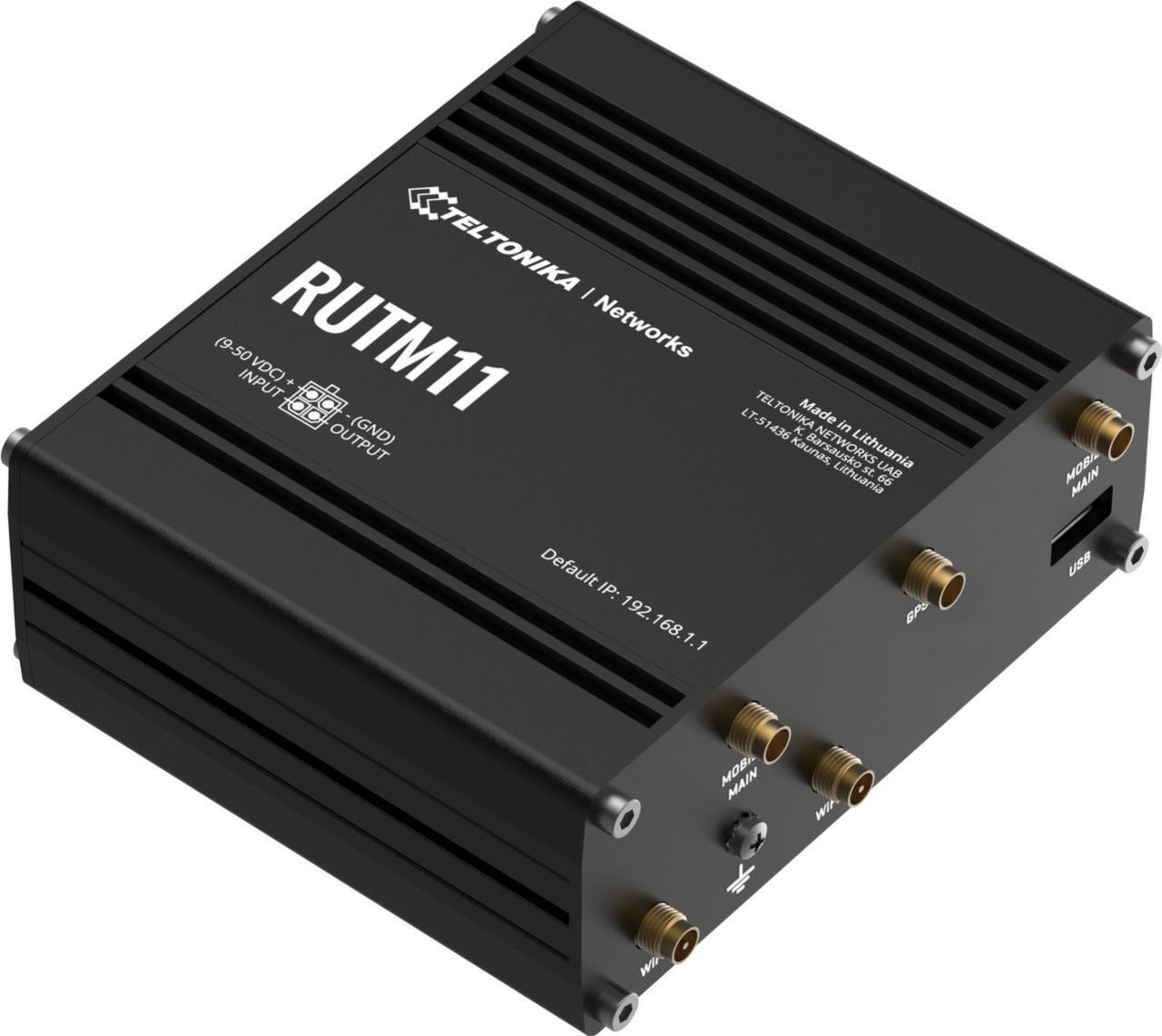 Teltonika RUTM11 Kabelrouter Gigabit Ethernet Schwarz (RUTM11000000) von Teltonika