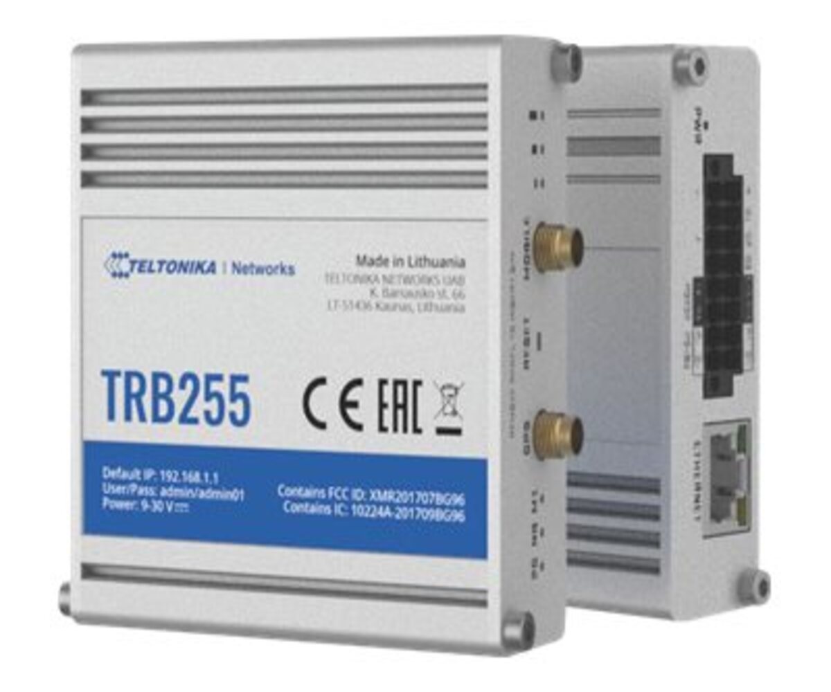 Teltonika TRB255 - Gateway - 100Mb LAN, RS-232, RS-485 4G/LTE-Router Teltonika TRB255 - Gateway - 100Mb LAN, RS-232, RS-485 4G/LTE-Router von Teltonika