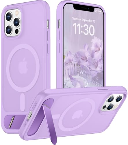 Temdan Magnetische Schutzhülle für iPhone 12 Pro Max, integrierter, unsichtbarer Ständer, kompatibel mit MagSafe, stoßfest in Militärqualität, schlanke, durchscheinende, matte Handyhülle für iPhone 12 Temdan Magnetische Schutzhülle für iPhone 12 Pro Max, integrierter, unsichtbarer Ständer, kompatibel mit MagSafe, stoßfest in Militärqualität, schlanke, durchscheinende, matte Handyhülle für iPhone 12 von Temdan