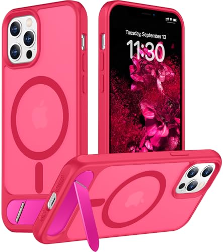 Temdan Magnetische Schutzhülle für iPhone 12 Pro Max, integrierter, unsichtbarer Ständer, kompatibel mit MagSafe, stoßfest in Militärqualität, schlanke, durchscheinende, matte Handyhülle für iPhone 12 Temdan Magnetische Schutzhülle für iPhone 12 Pro Max, integrierter, unsichtbarer Ständer, kompatibel mit MagSafe, stoßfest in Militärqualität, schlanke, durchscheinende, matte Handyhülle für iPhone 12 von Temdan