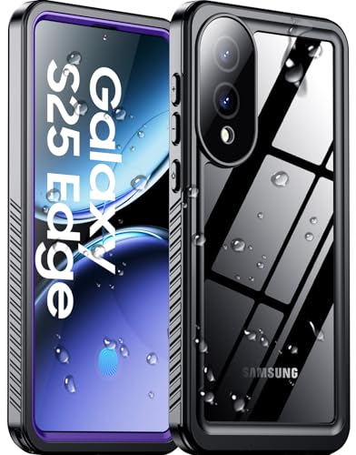Temdan Schutzhülle für Samsung Galaxy S25 Edge, wasserdicht, integriertes Objektiv und Displayschutzfolie, Militärqualität, stoßfest, sturzsicher, IP68, Unterwasser-Ganzkörper-Handyhülle, Violett Temdan Schutzhülle für Samsung Galaxy S25 Edge, wasserdicht, integriertes Objektiv und Displayschutzfolie, Militärqualität, stoßfest, sturzsicher, IP68, Unterwasser-Ganzkörper-Handyhülle, Violett von Temdan