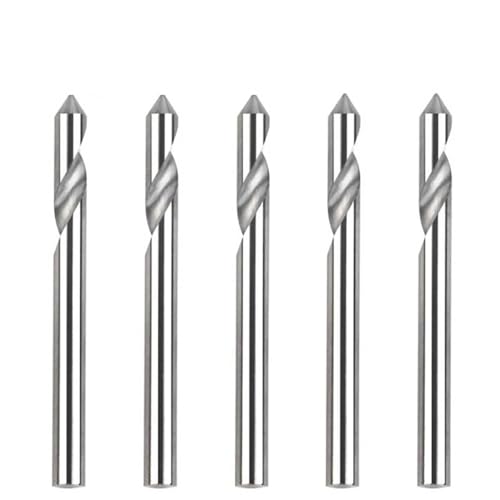 Temhyu 5Pcs 1/8 Zoll 3,175mm Schaft CNC Router V Bits Runde Schaft Fräser 30/45/60 Grad 0,1mm Tipps Nut Gravur Werkzeuge(45 Degree) von Temhyu