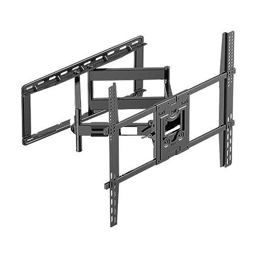 Universelle TV-Wandhalterung for 75–110 Zoll LED-LCD-Fernseher, Voll Bewegliche TV-Halterung, Schwenkbar, Ausziehbar, Neigbar, Nivellierung, Max VESA 800 X 600mm, Hält Bis Zu 90kg von TemkIN