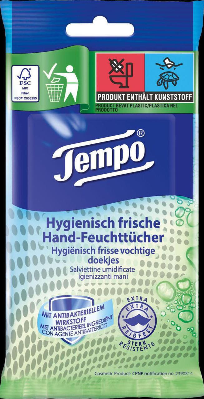 Tempo Handreinigungstücher Hygienisch frisch 1-lagig von Tempo