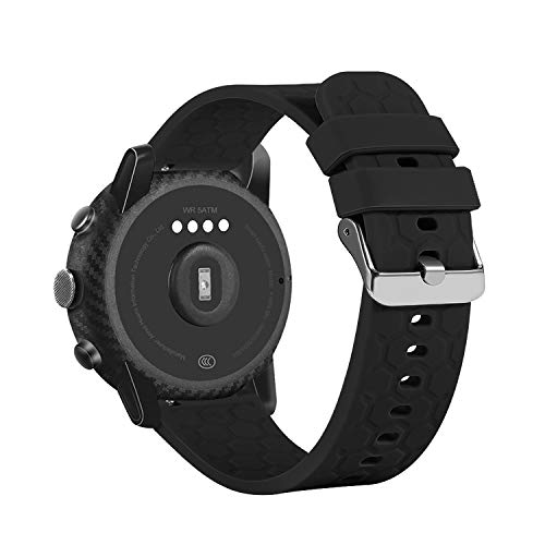 Ersatzarmband kompatibel mit Amazfit Stratos 3 Armband, weiches Silikon Sport Armband Uhrenzubehör für Amazfit Stratos 3 Smartwatch (schwarz) von TenCloud