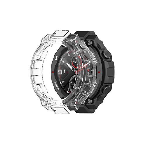 Tencloud Hüllen Kompatibel mit Amazfit T-Rex Schutzhülle TPU Protector Cover Bumper Shell für Amazfit T-Rex Smart Watch (Weiß) von TenCloud