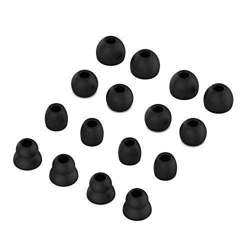 Tencloud Ohrpolster kompatibel mit Powerbeats Pro Ohrhörern, -In-Ear-Ohrhörer, weiche Silikonkissen, 8 Paar, 4 GröÃŸen, für Powerbeats Pro/Powerbeats 3 Kopfhörer (schwarz) von TenCloud