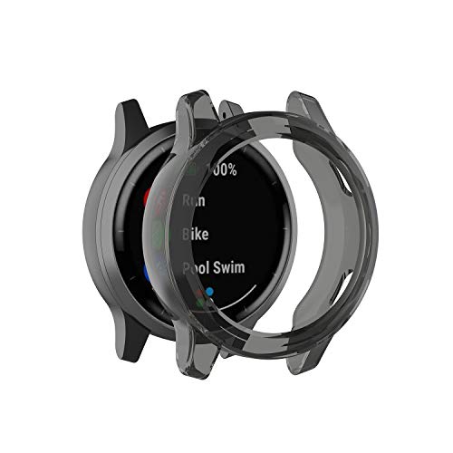Tencloud Schutzhülle kompatibel mit Garmin Vivoactive 4, weiche TPU-Hülle für Vivoactive 4 Smartwatch (nicht für Vivoactive 4S) (schwarz) von TenCloud