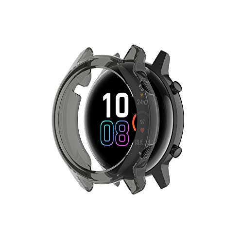 Tencloud Schutzhüllen kompatibel mit Huawei Honor Magic Watch 2 46 mm 42 mm Schutz-Hülle Weiche TPU Bumper Shell Watch Zubehör für Honor Magic Watch 2 Smartwatch (42 mm, schwarz) von TenCloud