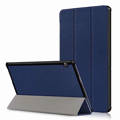 TenDll Hülle für Huawei MatePad, Schutzhülle für Huawei MatePad, [Ultra SCHlank] [leiCHt] PU-Leather Tasche Case,mit Standfunction,für Huawei MatePad -Dunkel blau von TenDll
