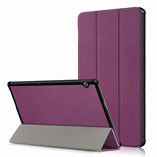 TenDll Hülle für Huawei MatePad, Schutzhülle für Huawei MatePad, [Ultra SCHlank] [leiCHt] PU-Leather Tasche Case,mit Standfunction,für Huawei MatePad -Lila von TenDll