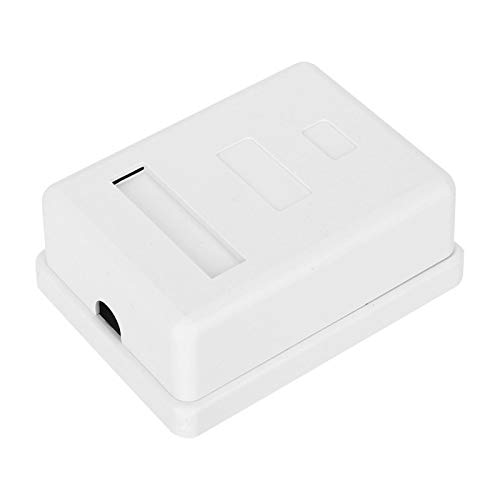 Surface Mount Box, 2 Stück RJ45-8P8C Surface Mount Box Cat6 Single Port Networks Verkabelung Surface Mounted Desktop Information Junction Box Ordentlich Und Preiswert von TenNuoDa