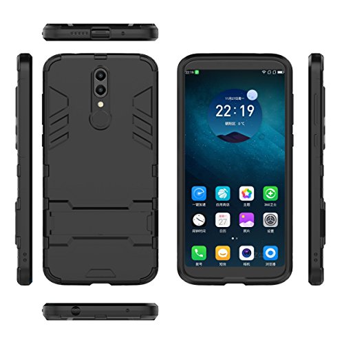 360 N6 Pro Hülle, TenYll TPU & PC Hybrid Armor Case Abnehmbare 2 in 1 robuste Doppelhülle, integrierter Kickstand, Schutzhülle für 360 N6 Pro, Schwarz, 360 N6 Pro von TenYll