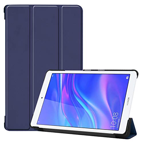 TenYll Huawei MediaPad M5 Lite 8 Hülle Huawei MediaPad M5 Lite 8 SCHutzhülle [Ultra SCHlank] [leiCHt] PU-Leather Tasche Case,mit Standfunction,für Huawei MediaPad M5 Lite 8 -Dunkel blau von TenYll