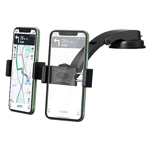 TenYua Doppelte KFZ-Handyhalterung, Auto-Handyhalterung für das Armaturenbrett, verstellbare Handyhalterung für 2 Handys, kompatibel mit 8,9 bis 17,3 cm Smartphones von TenYua