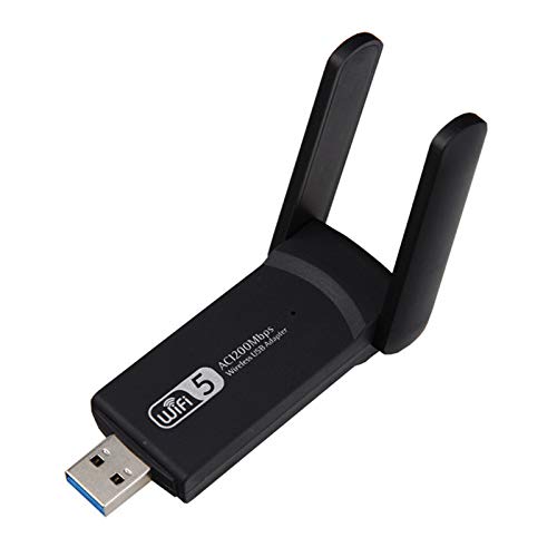 TenYua Mini 1200Mbps USB Wireless Netzwerkkarte WiFi LAN Adapter 802.11ac 2.4g & 5GHz wifi dongle zwei antennen von TenYua