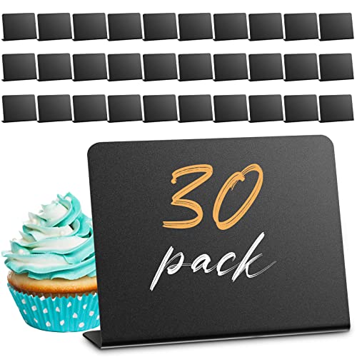 Tenare 30 Stück Mini Kreidetafel Schilder Kleine Schwarze Tafelschilder mit Ständer Reservierte Schilder für Tisch Informationen Anzeigetafeln für Lebensmittel Preis Hochzeit, 10 x 7,5 cm (L Stil) Tenare 30 Stück Mini Kreidetafel Schilder Kleine Schwarze Tafelschilder mit Ständer Reservierte Schilder für Tisch Informationen Anzeigetafeln für Lebensmittel Preis Hochzeit, 10 x 7,5 cm (L Stil) von Tenare