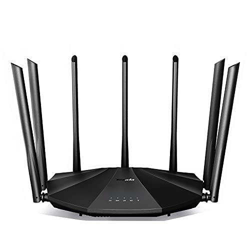 AC23 Smart WiFi Router - Dual Band Gigabit Wireless (up to 2033 Mbps) Internet Router for Home, 4X4 MU-MIMO Technology, Up to 1400 sq ft Coverage Parental Control Compatible with Alexa (AC2100) von Tenda