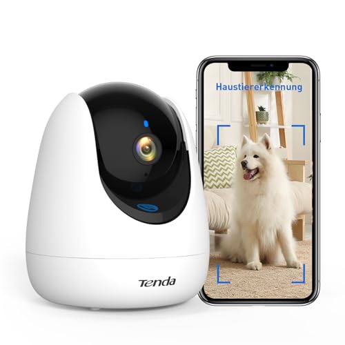 Tenda 2k Überwachungskamera Innen CP3pro, Haustier&Babygeschrei&Person&Bewegungserkennung, One-Touch-Anruf, 360 Grad WLAN Kamera, 2-Wege-Audio, Alarms & Push-Nachricht, IP Kamera Nachtsicht Tenda 2k Überwachungskamera Innen CP3pro, Haustier&Babygeschrei&Person&Bewegungserkennung, One-Touch-Anruf, 360 Grad WLAN Kamera, 2-Wege-Audio, Alarms & Push-Nachricht, IP Kamera Nachtsicht von Tenda