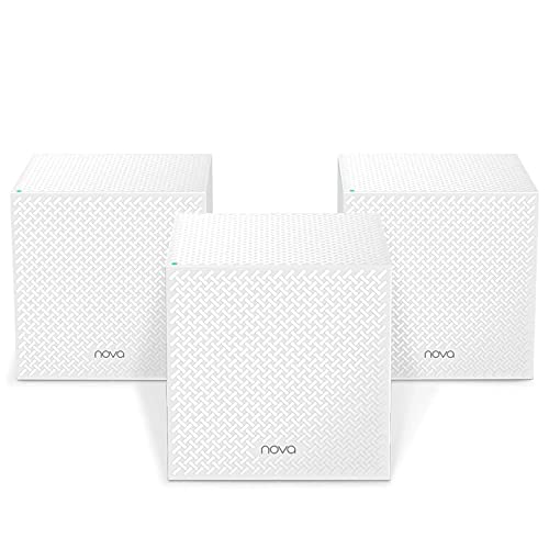 Tenda Nova MW12 Mesh WLAN System - AC2100 Tri-Band WLAN Mesh System -empfohlen für Häuser mit 3-5 Schlafzimmern - 9X Gigabit Port - Ersetzt WLAN Router & Repeater - Kompatibel mit Alexa - 3Pack Tenda Nova MW12 Mesh WLAN System - AC2100 Tri-Band WLAN Mesh System -empfohlen für Häuser mit 3-5 Schlafzimmern - 9X Gigabit Port - Ersetzt WLAN Router & Repeater - Kompatibel mit Alexa - 3Pack von Tenda