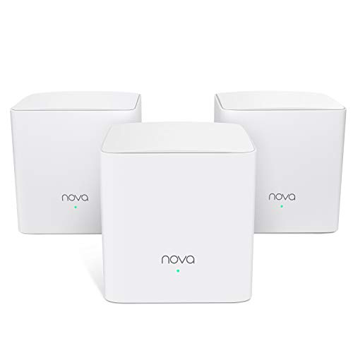 Tenda Nova MW5s Mesh WLAN System - AC1200 Dual Band WLAN Mesh System - Reichweite bis zu 300m² - WLAN Heimnetz Komplettlösung - Ersetzt WLAN Router & Repeater - Kompatibel mit Alexa - 3er-Pack Tenda Nova MW5s Mesh WLAN System - AC1200 Dual Band WLAN Mesh System - Reichweite bis zu 300m² - WLAN Heimnetz Komplettlösung - Ersetzt WLAN Router & Repeater - Kompatibel mit Alexa - 3er-Pack von Tenda
