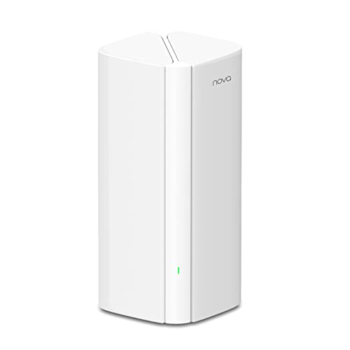 Tenda Nova MX12 Mesh WLAN WiFi 6 System - AX3000 Dual Band WLAN Mesh System-empfohlen für Häuser mit 2-4 Schlafzimmern-3X Gigabit Port - Ersetzt WLAN Router & Repeater - Kompatibel mit Alexa-1Pack von Tenda