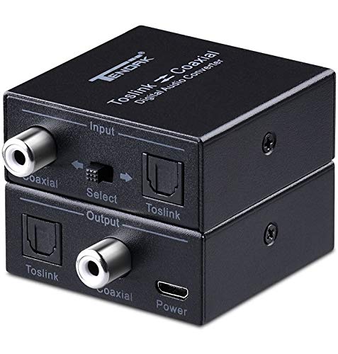 Tendak Bidirektionaler Optische SPDIF Toslink zu Koaxial Digital Audio Converter, Koaxial zu Optische SPDIF Toslink Digitaler Audio Splitter mit USB Kabel Tendak Bidirektionaler Optische SPDIF Toslink zu Koaxial Digital Audio Converter, Koaxial zu Optische SPDIF Toslink Digitaler Audio Splitter mit USB Kabel von Tendak