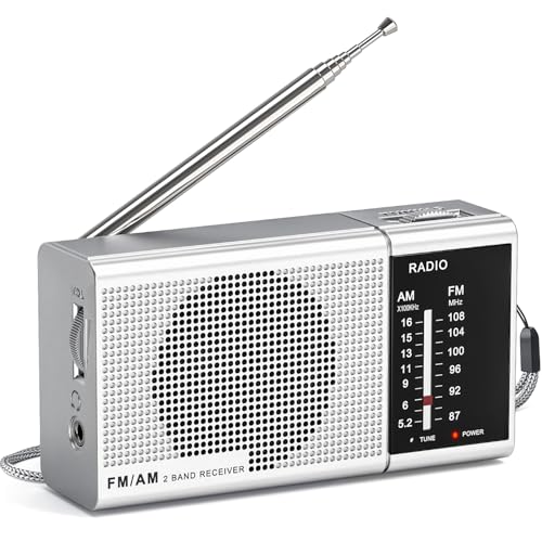 Tendak Klein Radio Batteriebetrieben AM FM, Transistorradio Tragbares Radio mit Großartiger Empfang, Lautem Lautsprecher, Kopfhöreranschluss, Taschenradio mit AA-Batterie Betrieben Tendak Klein Radio Batteriebetrieben AM FM, Transistorradio Tragbares Radio mit Großartiger Empfang, Lautem Lautsprecher, Kopfhöreranschluss, Taschenradio mit AA-Batterie Betrieben von Tendak