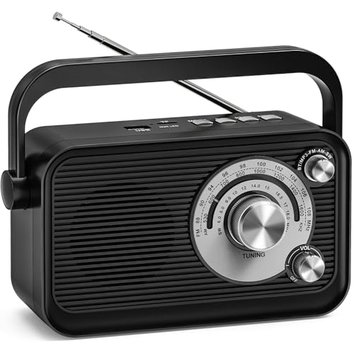 Tendak Tragbares Radio, Kofferradio UKW/FM/AM/SW, Transistorradio Batterie Radio mit Bestem Empfang, Kopfhöreranschluss, Bluetooth, 5W Großem Lautsprecher, USB/TF Tendak Tragbares Radio, Kofferradio UKW/FM/AM/SW, Transistorradio Batterie Radio mit Bestem Empfang, Kopfhöreranschluss, Bluetooth, 5W Großem Lautsprecher, USB/TF von Tendak
