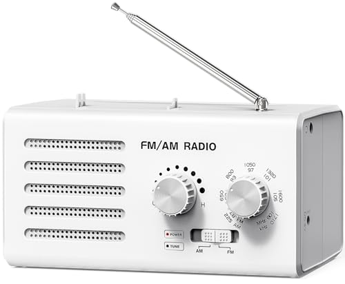 Tragbares Radio Batteriebetrieben FM/AM/UKW, Transistorradio unterstützt USB-Stromversorgung/Batteriebetrieben Radio, Kopfhöreranschluss, 5W Großem Lautsprecher, Extra Lange Antenne Tragbares Radio Batteriebetrieben FM/AM/UKW, Transistorradio unterstützt USB-Stromversorgung/Batteriebetrieben Radio, Kopfhöreranschluss, 5W Großem Lautsprecher, Extra Lange Antenne von Tendak