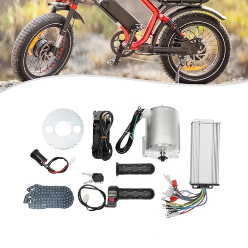 Elektro-Brushless Motor Kit 3000W 4900rpm Brushless Electric Motor 5,4 N.m 100-200kg Bürstenloser Elektromotor mit Wärmeableitungslöcher für Motorroller, Dünenbuggys, Go-Karts von Tenddya