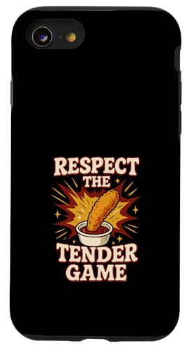 Lustiges Huhn Tender Food Humor Picky Eater No Sauce Gamer Hülle für iPhone SE (2020) / 7 / 8 von Tender Snack Meme Identity Vibes Chicken Only Diet