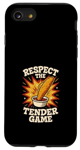 Lustiges Huhn Tender Food Humor Picky Eater No Sauce Gamer Hülle für iPhone SE (2020) / 7 / 8 von Tender Snack Meme Identity Vibes Chicken Only Diet