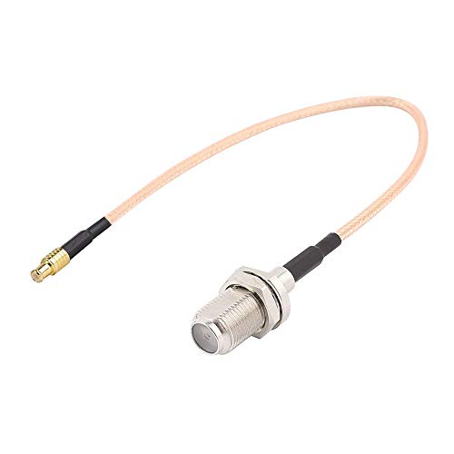 TengKo RG316 Koaxiale Koaxialkabel, 15cm Wifi Antennenadapter MCX Männlich Gerader Schalter auf F Buchse Steckeranschlusskabel von TengKo